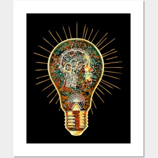 The Bulb in Brain Posters and Art